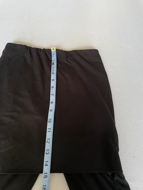 New Marcella Burke Skirted Black Leggings Size Small - Picture 9 of 11